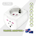 Sansai Universal Travel Adaptor – Inbound Plug Converter for AU/NZ Power Sockets