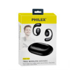 Philex True Wireless Sports Earbuds w/ Ear Hooks And Charging Case Black - Image 3