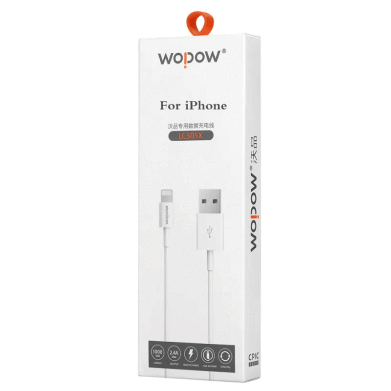WOPOW LC505 High speed USB cable 3.0 Best selling USB cable for apple Black