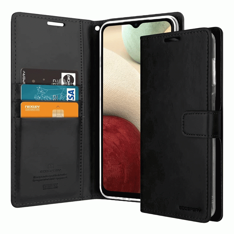 Mercury Goospery Blue Moon Diary Wallet Case for Galaxy A12 (6.5")