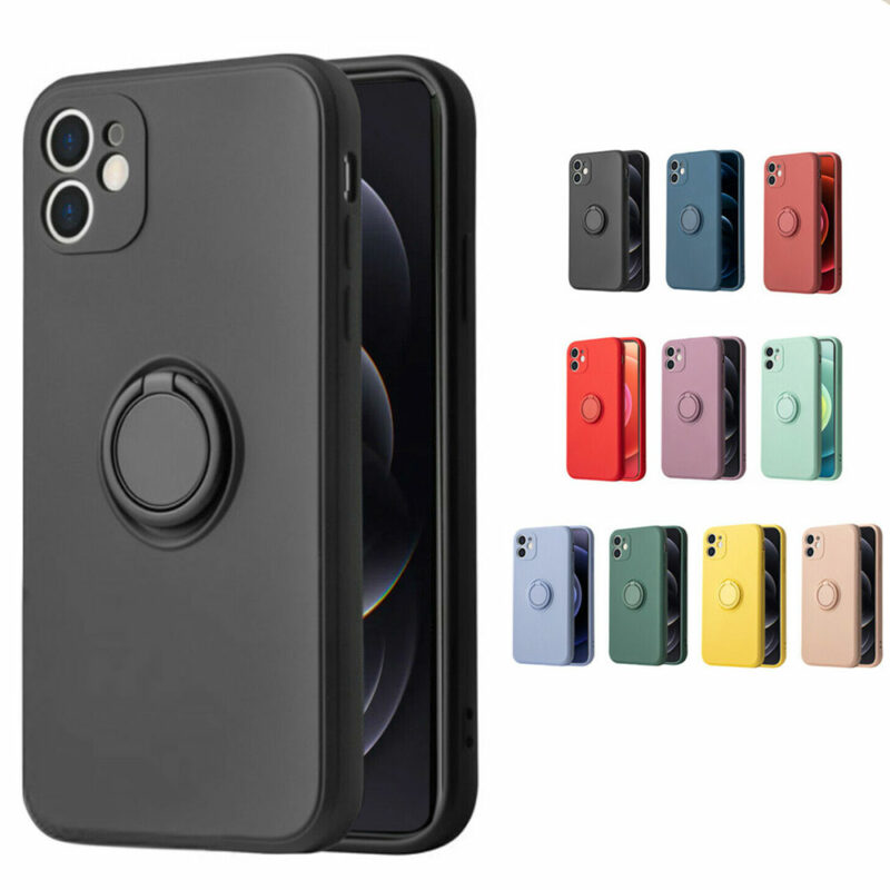 STS-Liquid-Silicon-Protection-Case-With-Ring-Holder-For-iPhone-12---Product-Picture
