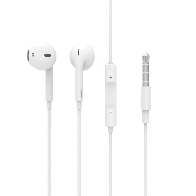 WOPOW WE02 3.5mm Wired Universal Cable Earphones White