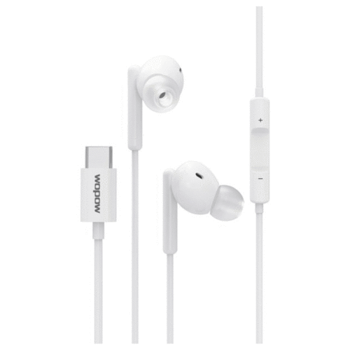 WOPOW WE07 USB Type-C Stereo HIFI Universal Cable Earphone White