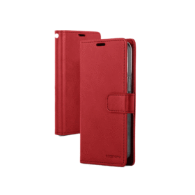 Mercury Goospery Blue Moon Diary Wallet Case for S22 Ultra (6.8") - Red