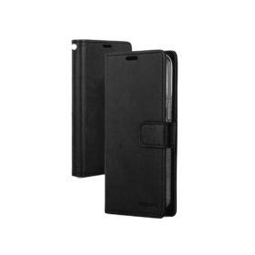 Mercury Goospery Blue Moon Diary Wallet Case for S22 Ultra (6.8") - Black
