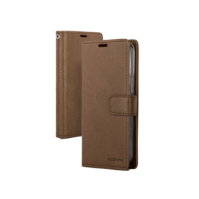 Mercury Goospery Blue Moon Diary Wallet Case for S22 Ultra (6.8") - Brown