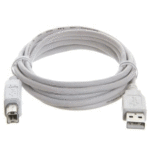 5m USB 2.0 A/B Cable - White | Type A Male to Type B Male - E477146 - Image 2