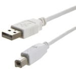 5m USB 2.0 A/B Cable - White | Type A Male to Type B Male - E477146 - Image 3