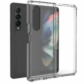 BlackTech-2-Piece-Hard-Protective-Case-for-Galaxy-Z-Fold-3---Clear