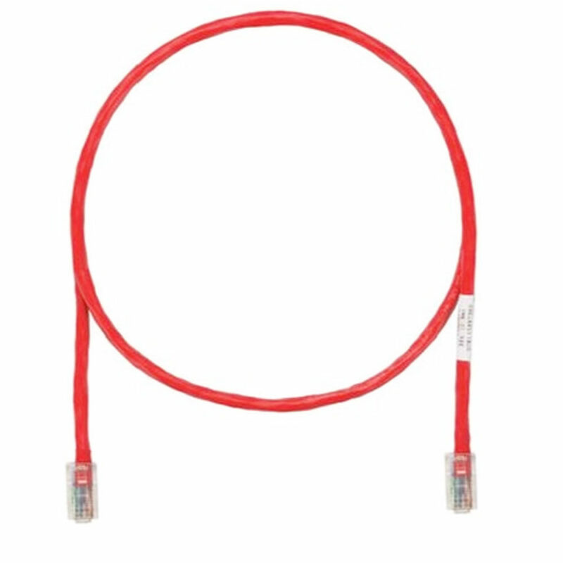 Panduit-Cat5E-CLASS-D,-24-AWG,-UTP-Patch-Cord---2-Feet.-REd