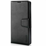 Hanman-PU-Leather-Flip-Case-with-Latch,-BLACK