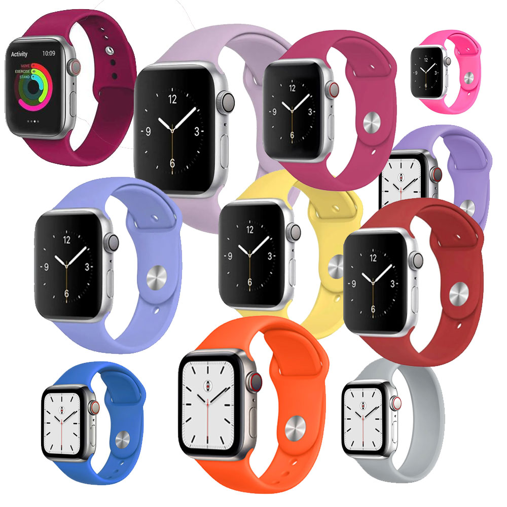 Bands-sets-all-colors Sport Band for iWatch All Series 38/40/41mm Medium - Large - Image 1