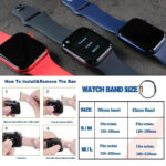 Pack of 3 Pcs Sport Band for iWatch All Series 42/44mm Large - Image 4
