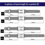 Pack of 3 Pcs Sport Band for iWatch All Series 42/44mm Large - Image 3