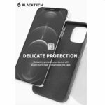 BLACKTECH-Soft-Feeling-With-Soft-Micro-Fibre-Case-For-iPhone-14-Pro-Max-(6.7)---Black.-pic-2