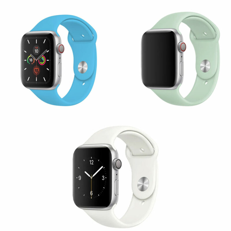 Pack of 3 Pcs Sport Band for iWatch All Series 38/40/41mm Medium/Large