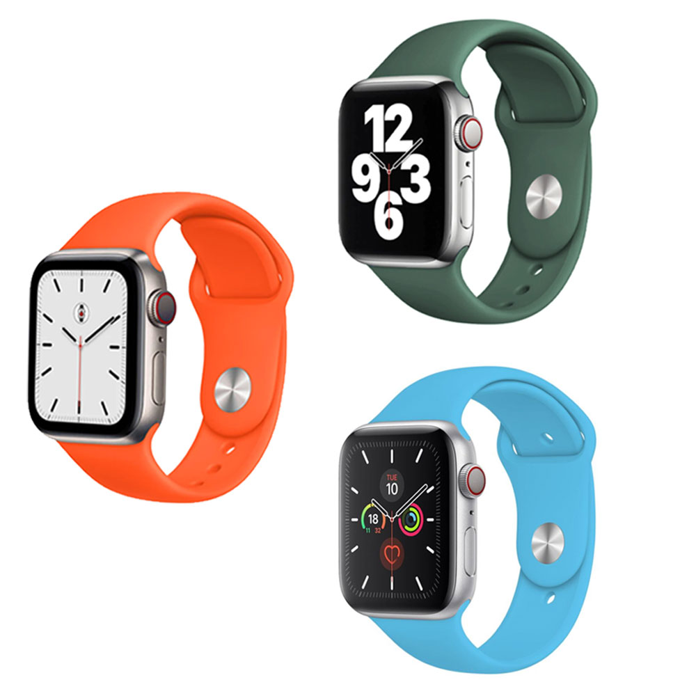 Pack of 3 Pcs Sport Band for iWatch All Series 42/44mm Large Pack of 3 Pcs Sport Band for iWatch All Series 42/44mm Large