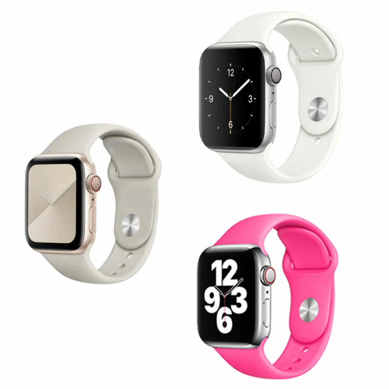 Pack of 3 Pcs Sport Band for iWatch All Series 42/44mm Large