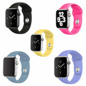 Pack of 5 Pcs Sport Band for iWatch All Series 42/44mm Large