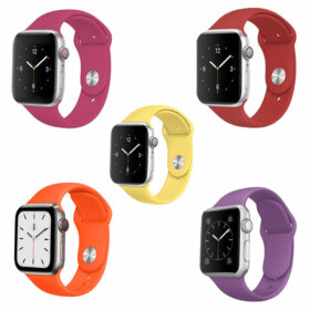 Pack of 5 Pcs Sport Band for iWatch All Series 42/44mm Large
