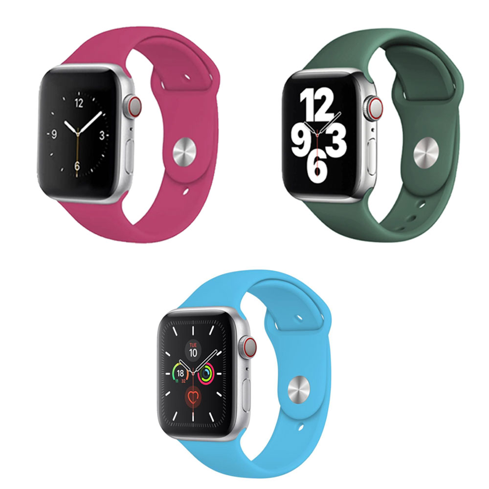 Pack of 3 Pcs Sport Band for iWatch All Series 42/44mm Large Pack of 3 Pcs Sport Band for iWatch All Series 42/44mm Large
