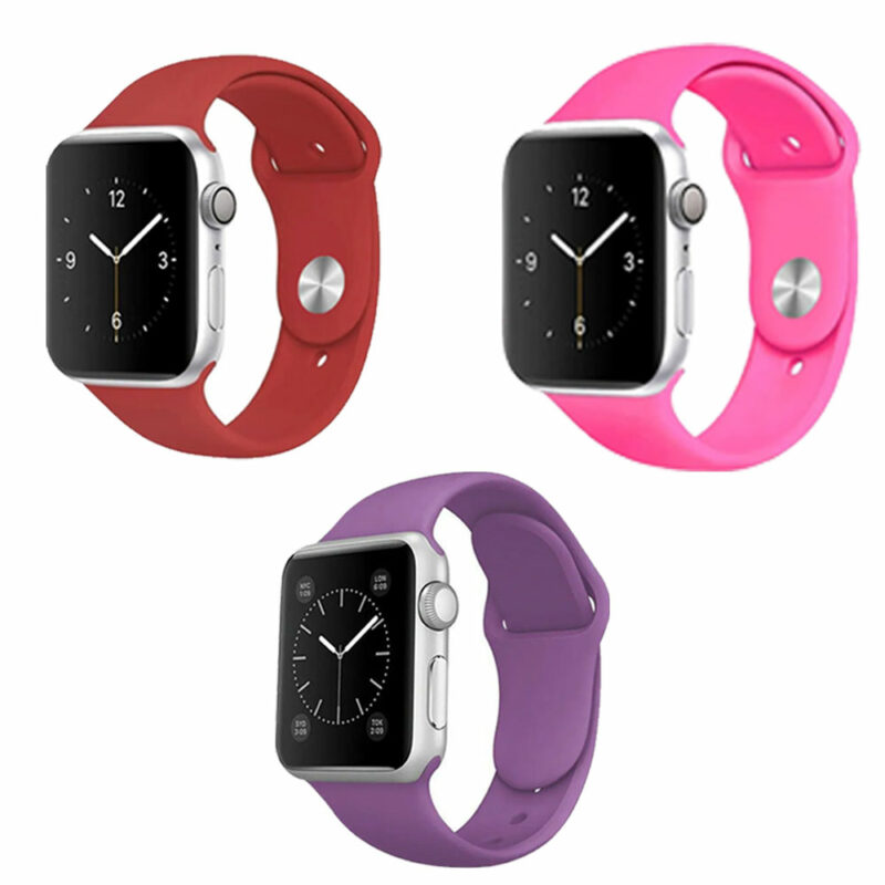 Pack of 3 Pcs Sport Band for iWatch All Series 42/44mm Small / Medium