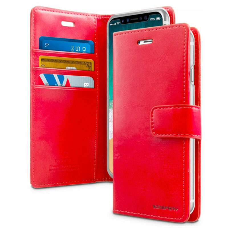 Goospery-Mercury-Blue-Moon-Diary-Wallet-Case-for-iPhone-13-Pro-Max-(6.7)---Red