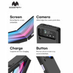 Goospery Mercury Fard Case for Samsung Galaxy Z Flip 4 - Black - Image 2