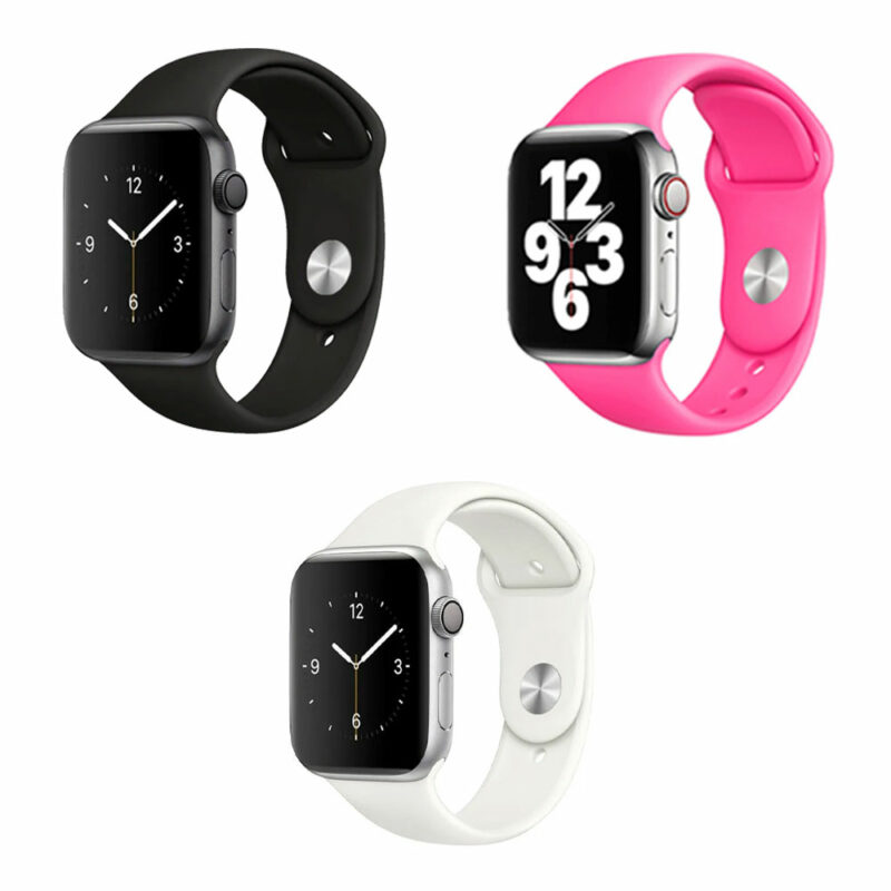 Pack of 3 Pcs Sport Band for iWatch All Series 38/40/41mm Medium/Large