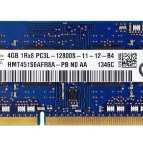 HMT451S6AFR8A-PB Hynix 4GB PC3-12800 DDR3-1600MHz non-ECC Unbuffered CL11 204-Pin SoDimm 1.35V Low Voltage Single Rank Memory Module