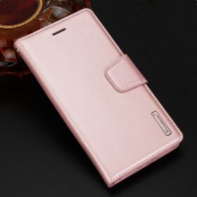Hanman PU Leather Flip Case with Latch for Google Pixel 7 Pro - Rose Gold