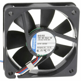ebm-papst-612F-2-(60-x-60-x-15mm),-1W,-12-V-DC-Fan---[AuStock]