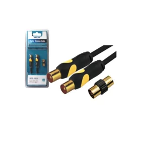 2m Digital TV to Antenna RG59 Male Cable w/Female Adapter Connector HD TV Ready