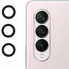 Camera Glass Cover Rear Lens Replacement Parts+ Adhesive Compatible with Samsung Galaxy Z Fold 3 5G