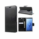 Goospery Blue Moon For Samsung S9 Plus Wallet Case Black - Image 2