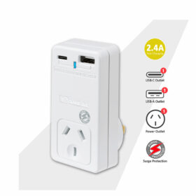 Sansai USB C & A Power Adaptor - Fast Charging & Data Transfer for All Devices