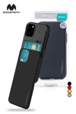 Goospery Mercury Sky Slide Bumper Case With Card Storage for iPhone 14 Pro Max