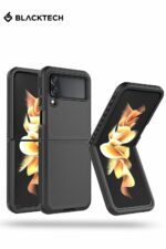 Slim Protective Blacktech Defender Case for Samsung Galaxy Z Flip 4 - Image 2