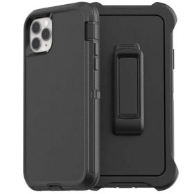 iPhone 17 Pro Max BLACKTECH Defender Case with Separable Clip (MagSafe Compatible) - Black