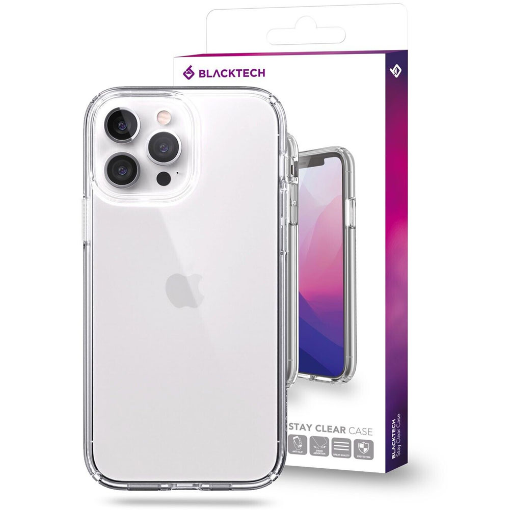 13pro clear Protect Your iPhone 13 Pro with BLACKTECH Stay Clear Protective Case - Shockproof & Scratch Resistant - Image 1