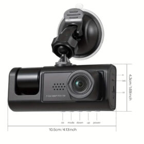 2 Camera Lens Car DVR - 2-Channel Dash Cam HD 1080P: Capture Every Detail on the Road