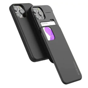 Shockproof Bumper Case with Card Storage for iPhone 13 Pro - Sky Slide Edition