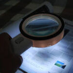 Sansai LED Lighted Hand Held Magnifier - 11x 3x Magnifying Glass with Handheld Reading Light - Image 2