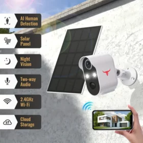 Security Camera Wireless Outdoor Solar Power Supply