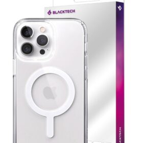Stylish and Functional: BLACKTECH Magnetic - Clear Case for iPhone 15 Pro Max