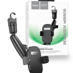Hoco H17 Waves Rear view Mirror Car Holder DUAL Axis Design- Black
