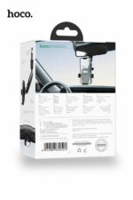 Hoco H17 Waves Rear view Mirror Car Holder DUAL Axis Design- Black - Image 2