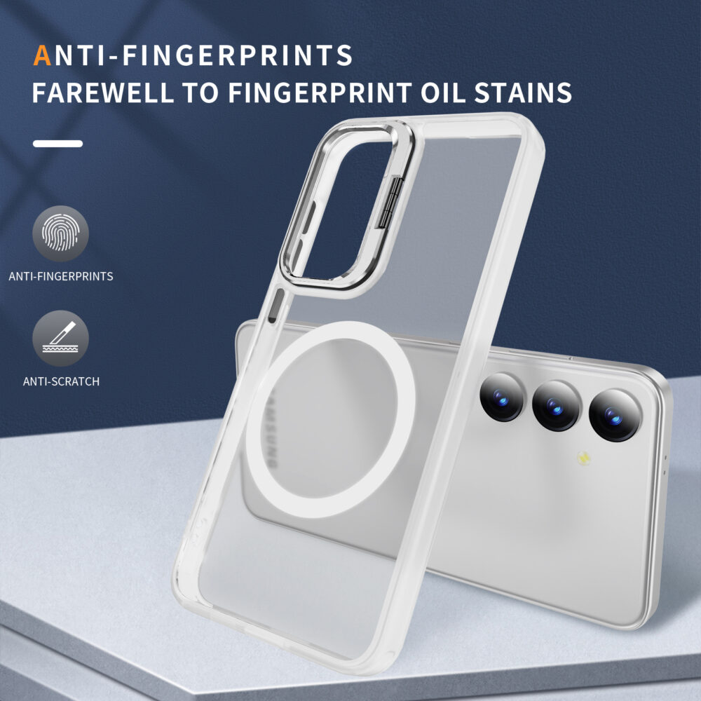 Brand New Transparent Cover with Magnetic Charge For S24 Ultra - Image 3