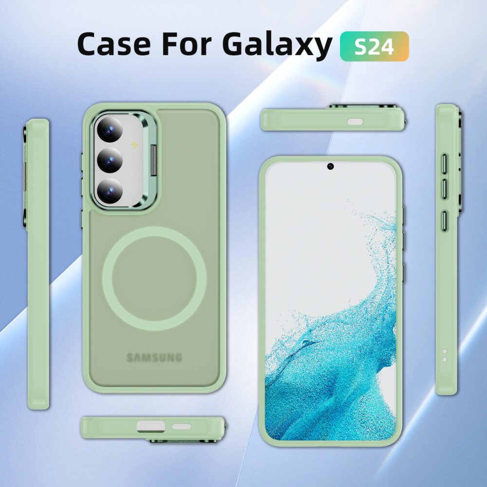 Brand New Transparent Cover with Magnetic Charge For S24 Ultra - Image 4