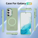 Brand New Transparent Cover with Magnetic Charge For S24 Ultra - Image 4